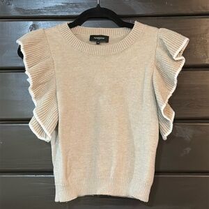 Naf-Naf Ruffle Sweater Blouse